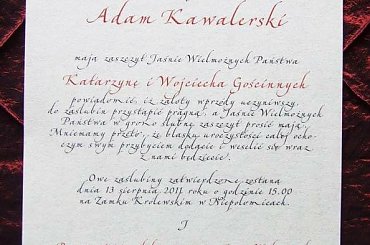 Notre Dame na pergaminie #NotreDame #ZaproszeniaŚlubneŚredniowieczne