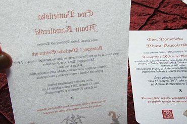 Notre Dame na pergaminie #NotreDame #ZaproszeniaŚlubneŚredniowieczne