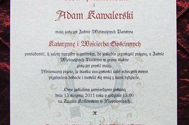 Notre Dame na pergaminie #NotreDame #ZaproszeniaŚlubneŚredniowieczne