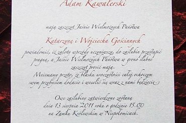 Notre Dame na pergaminie #NotreDame #ZaproszeniaŚlubneŚredniowieczne