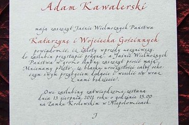 Notre Dame na pergaminie #NotreDame #ZaproszeniaŚlubneŚredniowieczne