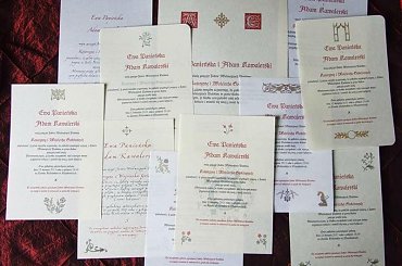 Notre Dame na pergaminie #NotreDame #ZaproszeniaŚlubneŚredniowieczne