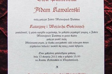 Notre Dame na pergaminie #NotreDame #ZaproszeniaŚlubneŚredniowieczne