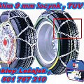 łańcuchy śniegowe 9 mm certyfikat tuv