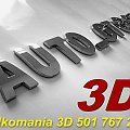 litery 3d kalkomania 3d